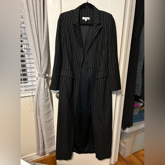 NWOT Sweet Baby Jamie Wool Blend Pinstripe Coat - Picture 5 of 7